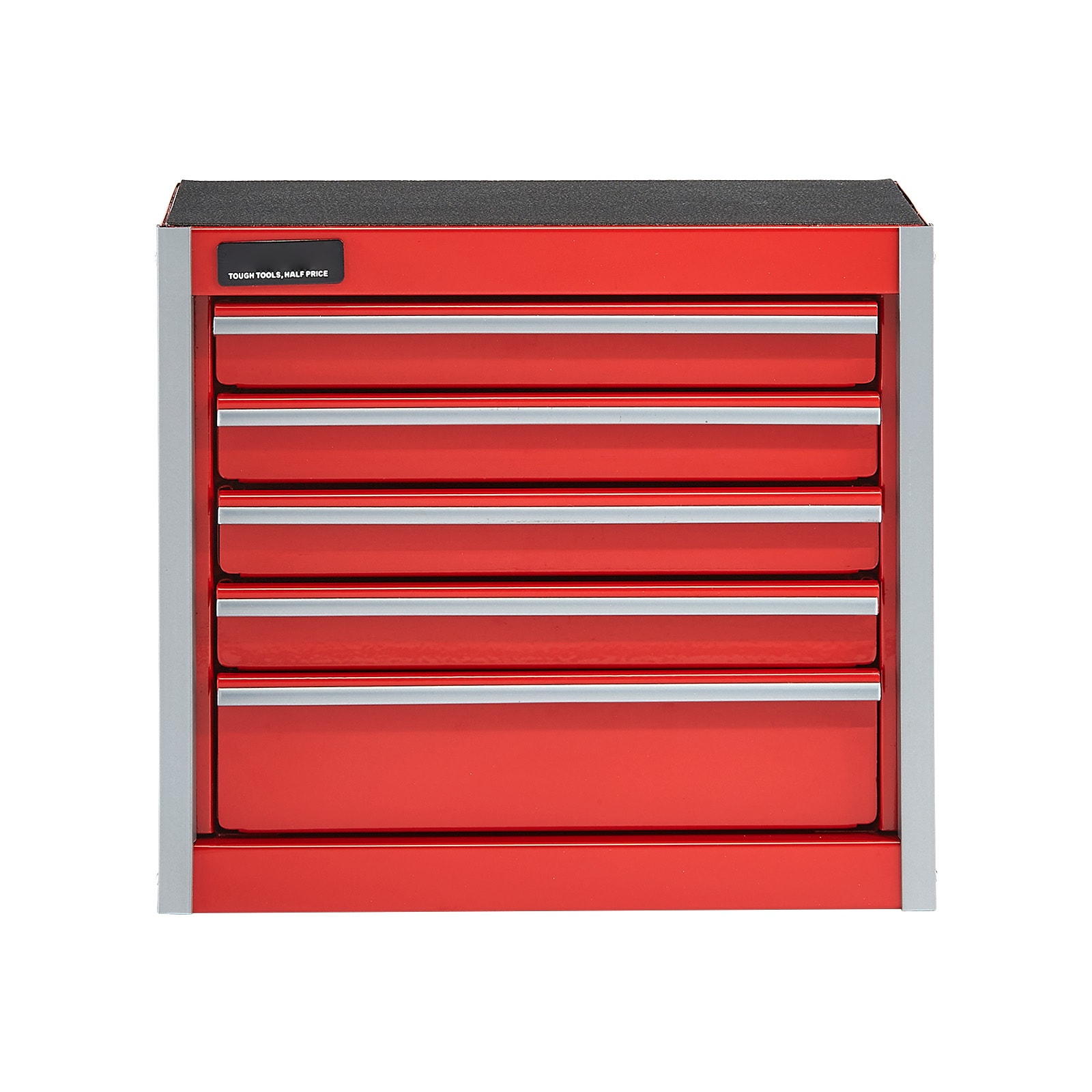 Tool Box 8.6-inch Portable Metal Tool Box With 5 Drawers Tool Organizer Red_voghion.com